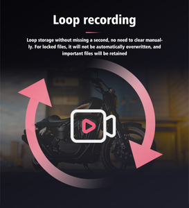 Caméra embarquée pour moto 1080P CarPlay 6,25 pouces, écran 1200+ de luminosité, connexion sans fil à l'application, données GPS, étanche IP65, TPMS et max 256 Go - Product Image 4