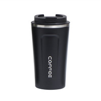 Tasse à café de voyage isolée en acier inoxydable double avec logo personnalisé en gros 500ml avec couvercle