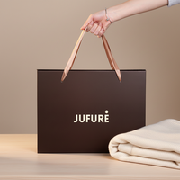 Boîte pliable avec poignée en ruban de qualité supérieure pour tapis de prière de luxe, emballage en carton rigide