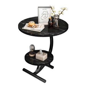 Mini coffee <b>table</b>, living room <b>sofa</b> side <b>table</b>, simple and creative floor decoration, multi-functional minimalist double-layer - Product Image 5