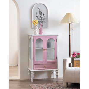<span class=keywords><strong>Armoire</strong></span> de rangement vintage en <span class=keywords><strong>bois</strong></span> massif <span class=keywords><strong>rose</strong></span>, buffet de salle à manger, <span class=keywords><strong>armoire</strong></span> à thé antique à arche pour entrée - Product Image 3