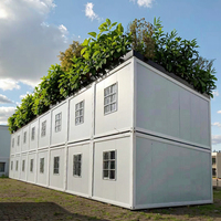 Maison conteneur préfabriquée mobile détachable de 20 pieds en panneaux sandwich d'acier respirants, moderne, 1 chambre, villa, atelier, hôtel