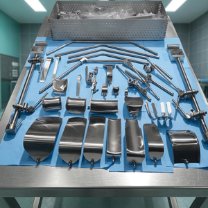 Ensemble de rétracteurs Thompson ASTRIN SURGICAL de classe I certifié MOL pour chirurgie hépatique avec boîte de stérilisation - Product Image 3
