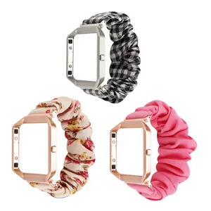 Scrunchie Elastic Band For Fitbit Blaze Smartwatch, Cute Girls Soft Fabric Elastic Strap For Fitbit Blaze Men Women