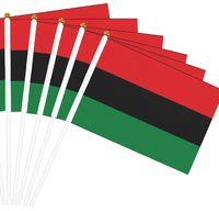 Conception personnalisée de haute qualité Décoration d'événement de célébration d'Haïti Petit drapeau portable