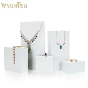 WYP制造商批发定制豪华白漆珠宝展示架套装快速发货有现货