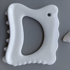 Cerâmica Gua Sha Body Sculpting Ferramentas Removedor de Chin Duplo Facial Slimmer Massageadores Spa Voltar Scratcher para Face Lift Massaging - Product Image 1