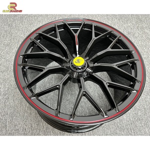 ปรับแต่งล้อแม็กซ์สีดำขอบแดง อลูมิเนียมอัลลอยด์ สำหรับรถยนต์ ขนาด 19 นิ้ว 20 นิ้ว 21 นิ้ว 22 นิ้ว 23 นิ้ว สำหรับ Ferrari 488 - Product Image 5