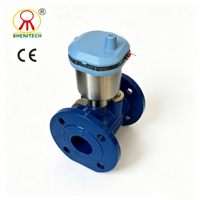 Compteur d'eau à ultrasons certifié OIML CE MID DN50-DN600, type à bride avec capteur de pression R250