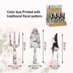 Esschert Unique Rose Imprimé Truelle/Handrake/Sécateur <span class=keywords><strong>Florabest</strong></span> Set d'outils de jardinage avec boîte de présentation - Product Image 3