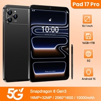 Tablet Android 15 con Pantalla de 10.1 Pulgadas, Batería de 10000 mAh, 5G Global, Sistema Android 15, Doble Núcleo, Nueva Tablet Android con Lápiz