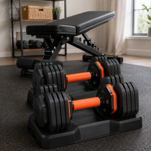 Juego de Mancuernas Ajustables SK para Entrenamiento de Fuerza en Casa, Pesas de Cambio Rápido con Bandeja de Almacenamiento - Product Image 3