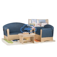 Table d'école moderne en contreplaqué de bouleau de haute qualité, table basse en bois avec design à emboîtement, pour maternelle et préscolaire Montessori JOOYES