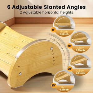 Masseur de pieds à bascule en bois, double mode, relaxant pour les pieds, idéal pour le bureau ou la maison. - Product Image 3