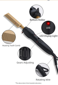 Peine Eléctrico Calentador para Alisar y Rizar el Cabello, Uso en Seco y Húmedo, <span class=keywords><strong>Plancha</strong></span> Caliente para Mujeres - Product Image 3