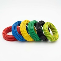 Câble électrique monobrin souple en cuivre isolé PVC BVR 450/750V IEC 1 AWG pour bâtiment