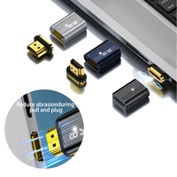 JILIAN Nuevo Diseño de Adaptador Magnético de Aleación de Aluminio para Transferencia de Audio HD 8K 60Hz para Laptop/Teléfono Móvil/TV LED con Indicador