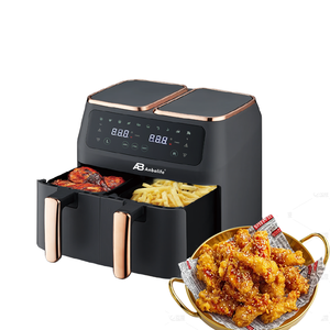 Anbolife Nouvelle <span class=keywords><strong>Friteuse</strong></span> à Air 8L à Double Panier, 8 Menus Préprogrammés, Grand Écran Numérique Intelligent, Contrôle avec 10 Menus Rapides Préprogrammés - Product Image 2