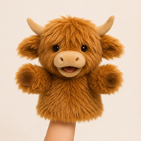 Marionnette en peluche personnalisée Vache des Highlands écossaise, jouet en peluche doux, fabricant OEM ODM