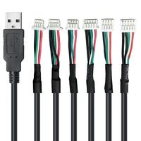 USB MX1.2/PH2.0/XH2.54/DuPont 4P écran tactile capacitif PCB carte mère TTL câble de borne de données câble d'alimentation imprimantes de câble de données