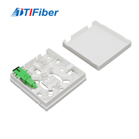 86 Type FTTH Fiber Optic Wall Outlet Box SC APC SX 2 Core for Indoor Subscriber Premise Access and Termination