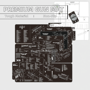 ネオプレンガンクリーニングマット大型防水滑り止めスクラッチプルーフ特大便利MOLLEハンギングカスタムサイズ - Product Image 2