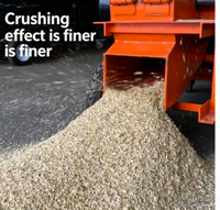 Broyeur de bois industriel Déchiqueteuse de bois pour la production de sciure de biomasse/déchiqueteuse de bois diesel recyclage