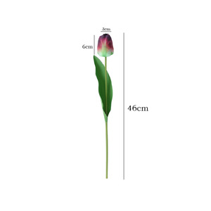 Tulipanes Artificiales de Plástico y Seda, Alta Simulación, Decoración para Bodas y Hogar, Accesorios de Fotografía, Ramo de Estilo Moderno - Product Image 5