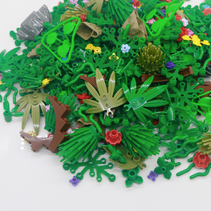 50g cây thực vật moc gạch gói thiết lập lá cỏ bụi lá thân cây khối xây dựng vườn rừng các bộ phận phụ kiện đồ chơi - Product Image 3