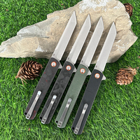 Couteau de poche pliable GT-960 Edc Tools, lame D2, manche en fibre de carbone, couteau de camping, de chasse et de survie, Tunafire