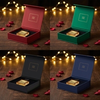 Boîte à parfum rigide personnalisable de luxe de 2 cm, revêtement UV, laminage mat, matériaux recyclés, boîte de rangement haut de gamme pour parfums
