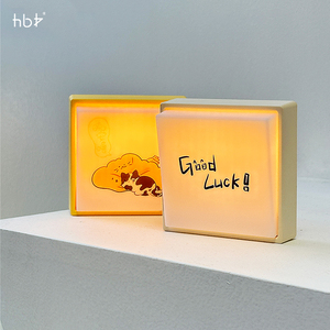 Новый рисунок с индивидуальным принтом светодиодный ночник милый кот Магнитный притяжение настенный светильник перезаряжаемый ночник для комнаты - Product Image 4