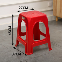 Tabourets empilables en plastique souple extra épais pour adultes, chaises de salle à manger et bancs en plastique multi-usages pour enfants