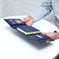Carnets en cuir vegan A5, classeur personnalisé, agenda personnalisé avec emplacements pour cartes
