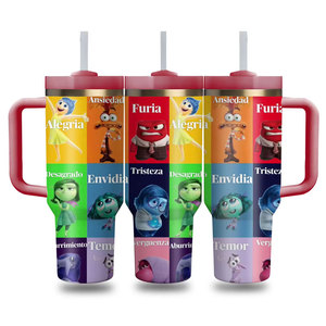 Factory Wholesale Custom Large Capacity Cartoon Tumbler Vacuum Insulated Water Bottle Outdoor Travel Camp Car Thermal Cup - Product Image 2