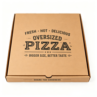 Boîte à pizza en papier kraft durable personnalisée, vente en gros, boîte à sandwich extra longue, boîte à emporter en carton ondulé, en vrac
