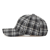 Casquette de baseball vintage à carreaux pour femme, automne-hiver, chaude, tendance, polyvalente, décontractée, protection solaire, vente en gros