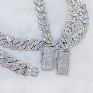 Luxury Iced Out Moissanite Cuban Link <b>Bracelet</b> 18K 24K <b>Gold</b> Plated Hip Hop Jewelry for Men - Product Image 6