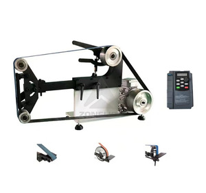 TABLETOP vành đai Sander Máy đánh bóng và chà nhám hình trụ cao su Con lăn Mài máy - Product Image 6