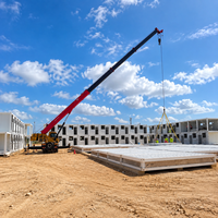 Maison conteneur pliable à montage rapide, logement modulaire pour travailleurs, pour camps de construction, bâtiment préfabriqué, logement