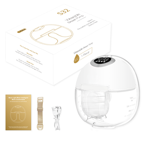 Nuevo producto integrado sin BPA, <span class=keywords><strong>manos</strong></span> <span class=keywords><strong>libres</strong></span> portátil, 4 modos, 9 niveles, inalámbrico, portátil, inteligente, <span class=keywords><strong>sacaleches</strong></span> eléctrico S32 - Product Image 1