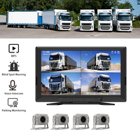 Caméra de recul DVR intelligente pour camions lourds avec détection de mouvement, protection anti-vol de carburant, écran 10,1 pouces pour véhicules de construction