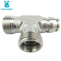 Adaptador de Tubo Tipo CC CD-W con Rosca Métrica Estándar, Conector Hidráulico para Mangueras, Conexión en T para Tuberías de Aceite
