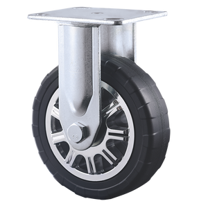 Edelstahl rollen 6 "Fest platte Hochleistungs-<span class=keywords><strong>PU</strong></span>-Polyurethan European12532 Edelstahl räder Nachlauf - Product Image 6