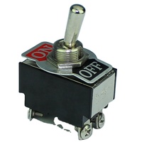 Interrupteur à bascule durable, compact, marche/arrêt, 12 mm, 4P, 15A/125V, 10A/250V, à souder, en métal noir, pour voiture, bateau