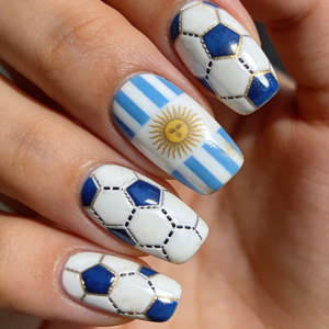 24 pièces Faux Ongles Design <span class=keywords><strong>Coupe</strong></span> <span class=keywords><strong>du</strong></span> <span class=keywords><strong>Monde</strong></span> de Football 2026 Effet Œil de Chat Amande, Kit DIY pour Salon, Faux Ongles à Presser Artificiels - Product Image 4