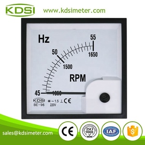 Bền trong sử dụng được-96 45-55Hz + RPM 220V Bảng điều chỉnh Analog Hz tần số Meter - Product Image 2