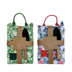 Ingrosso 3 pezzi Set di attrezzi da giardino classici rustici guanti per ginocchiere stampa floreale Kit regalo giardinaggio donna comodo imbottitura in schiuma - Product Image 6