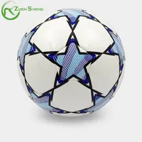 Zhenzheng-balón de fútbol personalizado, balón de fútbol laminado de PU, tamaño 5, 4