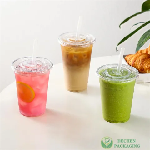 12 oz Plastic Cups with Lids